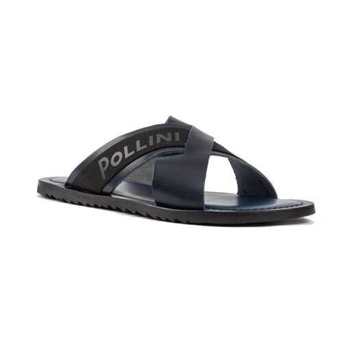 Шлепанцы мужские Pollini SB28021GOAUK0753 синие 45 RU в Salamander